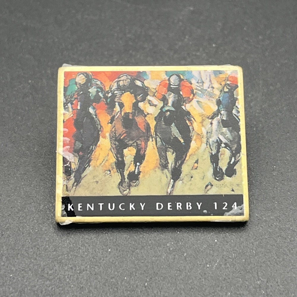 Kentucky Derby 124 Horse Racing Churchill Downs Lapel Hat Pin